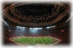 Soccer City in South Africa was the 2010 FIFA Soccer World Cup opening and closing games venue