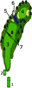 An example of a golf course hole